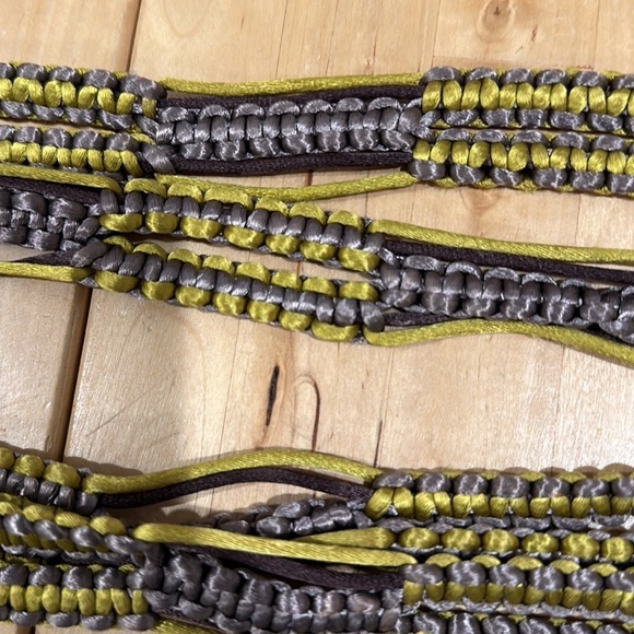 Silky macrame belt- boho chic 70s! - Picture 3 of 9